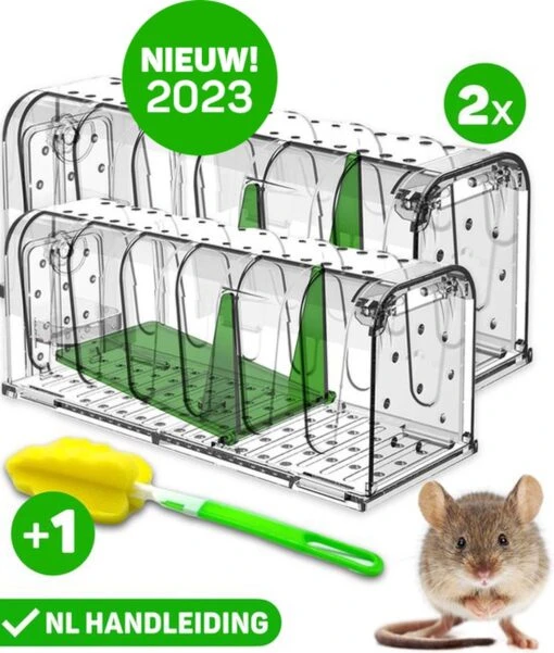 Vulpes Verjager® - Muizenval - Diervriendelijke Muizenvallen Voor Binnen & Buiten - 2 Stuks - Met Schoonmaakborstel - Muizenklem - 100% Pakkans -Tuinwerk Verkoop 1019x1200 2