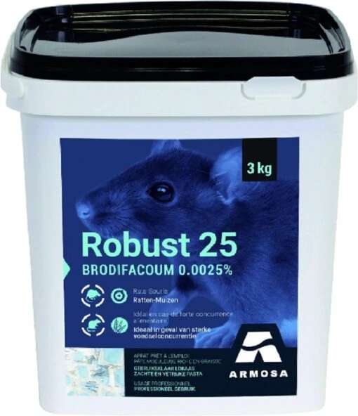 Robust 3kg - Rattengif Pasta - Professioneel Voor Bestrijding Van Ratten En Muizen -Tuinwerk Verkoop 1034x1200 2