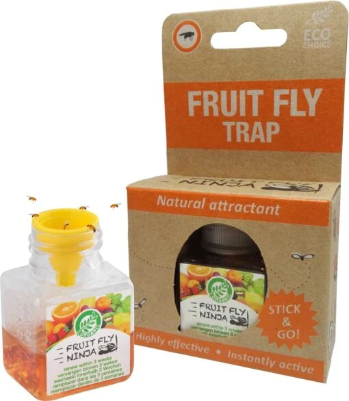 Super Ninja - Fruit Fly Ninja® - Fruitvliegjes Vanger - 100% Natuurlijk En Milieu Verantwoordelijk - Single Pack -Tuinwerk Verkoop 1045x1200 1