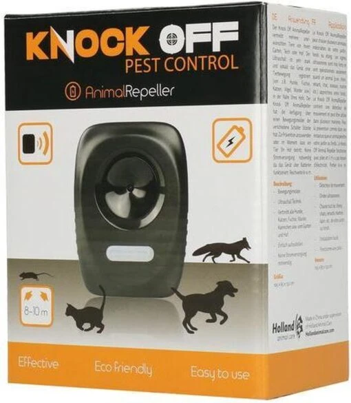 Knock Off Animal Repeller – Ultrasone Verjager – Dierenverjager – Kattenverjager – Ongedierteverjager – Op Batterijen – 300m2 Bereik – Verschillende Ultrasoon Instellingen -Tuinwerk Verkoop 1047x1200 3