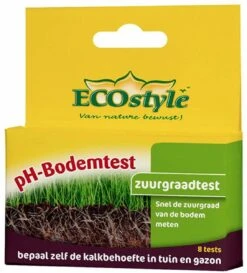 ECOstyle PH Bodemtest - Zuurtegraad Meter Voor Grond - Bepaal Kalk Behoefte Voor Tuin En Gazon - 8 Testen -Tuinwerk Verkoop 1085x1200