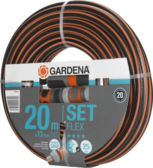 GARDENA - Comfort FLEX - 6-delige Tuinslangset Tuinslang - 20 Meter - 13 Mm -Tuinwerk Verkoop