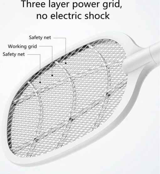 Elektrisch Oplaadbare Vliegen / Muggenmepper - UV-lamp - USB Oplaadbaar-2 In 1 -Tuinwerk Verkoop 1107x1200 3