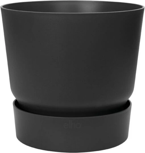 Elho Greenville Rond 40 - Grote Bloempot Voor Buiten - Gemaakt Van Gereycled Plastic - Ø 39.0 X H 36.8 Cm - Living Black -Tuinwerk Verkoop 1135x1200 2