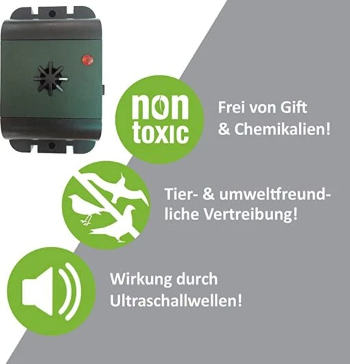 Merkloos Ultrasone Vogelverjager Groen - Vogelverschrikker - Duivenverjager - Dieren Verjager - Werkt Afwerend -Tuinwerk Verkoop 1153x1200 2