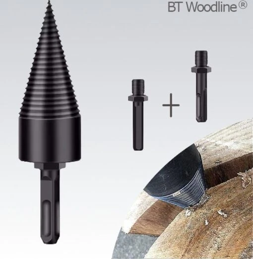 BT Woodline® | Houtklover Inclusief Opbergkoker | Houtsplijter | Houtkloof | Houtsplitter | Houtkloofboor | Kegelsplijter | Houtkliever | Aanmaakhout | Geschikt Voor Accutol, Schroeftol, Boormachine En Kloofmachines -Tuinwerk Verkoop 1172x1200 2