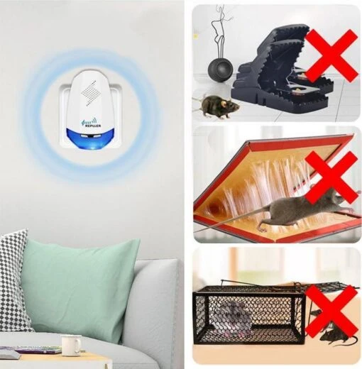 Ultrasonic Pest Repeller - Ongediertebestrijding Elektrisch - Ongedierte Verjager - Insectenverdelger - Bestrijd En Verjaagt Insecten / Muizen / Ratten / Spinnen / Mieren / Kakkerlakken / Muggen - Anti Ongedierte - Ultrasoon - Insecten Bestrijding -Tuinwerk Verkoop 1176x1200 12