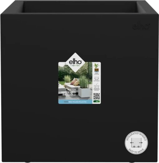 Elho Vivo Next Vierkant 40 - Plantenbak Voor Binnen & Buiten - Ø 39.0 X H 37.9 Cm - Zwart/Living Black -Tuinwerk Verkoop 1176x1200 5