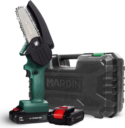 Mardin Mini Kettingzaag - Snoeizaag - Kettingzaag - Kettingzaag Electrisch Met 2 Accu - Inclusief Koffer - 1 Extra Accu - Groen -Tuinwerk Verkoop 1176x1200 9