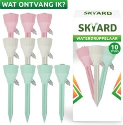 SKYARD® Waterdruppelaar Set Van 10 – Watergeefsysteem Geschikt Binnen (Kamerplanten) En Buiten – Bewateringssysteem Met Instelbare Druppelsnelheid - Irrigatiesysteem - Planten Watergever - Waterbol -Tuinwerk Verkoop 1179x1200