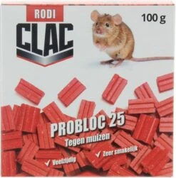 Muizengif CLAC PROBLOC-25 TEGEN MUIZEN 4X25G (beste Keus) -Tuinwerk Verkoop 1180x1200 6