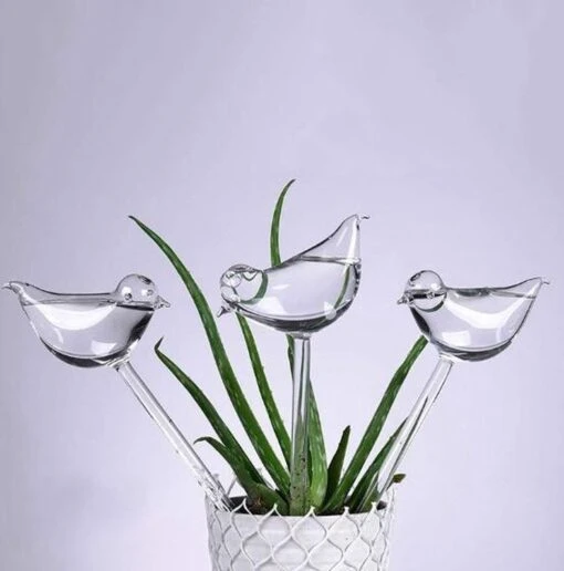 Waterdruppelaar Planten - Vorm Vogel - Set Van 3 Kunststof Druppelaars - 25cm Lengte - Genoeg Water Tijdens Je Vakantie -Tuinwerk Verkoop