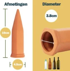 Bloomin Waterdruppelaar Van Terracotta - Waterdruppelaar Voor Planten - Druppelsysteem - Irrigatiesysteem - Watergeefsysteem - Bewateringssysteem - 8 Stuks -Tuinwerk Verkoop 1188x1200