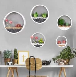 Ronde Muur Plantenbak Zwart - Decoratie - Planten - Interieur - Bloemen - Woondecoratie - Muurbekleding - -Tuinwerk Verkoop 1191x1200 3