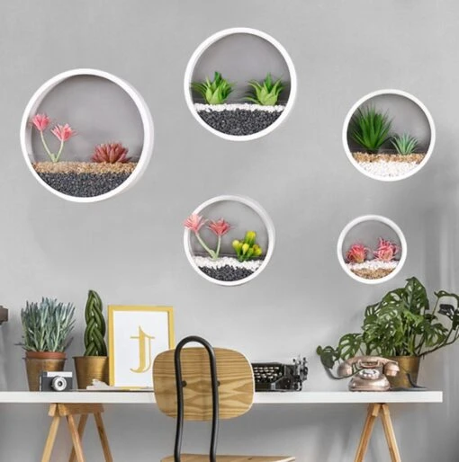 Ronde Muur Plantenbak Zwart - Decoratie - Planten - Interieur - Bloemen - Woondecoratie - Muurbekleding - -Tuinwerk Verkoop 1191x1200 3