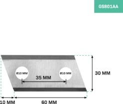 VONROC Hakselaar Messen – Voor GS502AC Hakselaar / Shredder – 2 St. Hakselaar Vervangingsmessen -Tuinwerk Verkoop 1200x1015 1