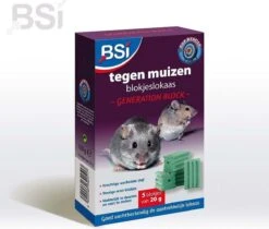 BSI - Generation Block - Tegen Muizen- Ongediertebestrijding - 100 G Lokaas - (5x20g) -Tuinwerk Verkoop 1200x1019