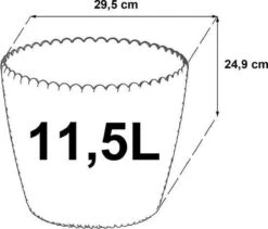 Prosperplast 1x Kunststof Splofy Bloempotten 30 Cm Antraciet - Bloempotten/plantenpotten Voor Binnen En Buiten -Tuinwerk Verkoop 1200x1025