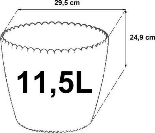 Prosperplast 1x Kunststof Splofy Bloempotten 30 Cm Antraciet - Bloempotten/plantenpotten Voor Binnen En Buiten -Tuinwerk Verkoop