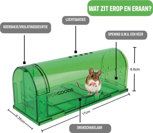 Forgoods Muizenval - Diervriendelijke Muizenvallen Voor Binnen En Buiten - 2 Stuks - Met Schoonmaakborstel - Model 2023 -Tuinwerk Verkoop 1200x1043 1