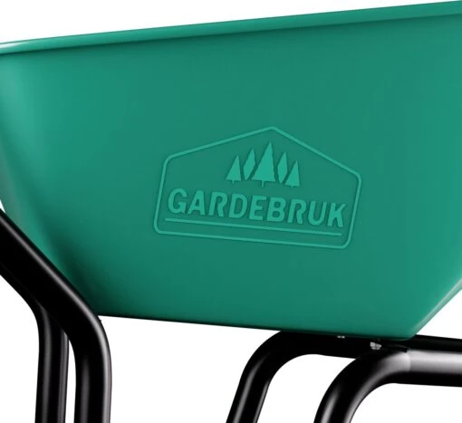 Gardebruk Kruiwagen 100 L - Kunststof Kuip – Tot 150KG Groen -Tuinwerk Verkoop 1200x1099 1