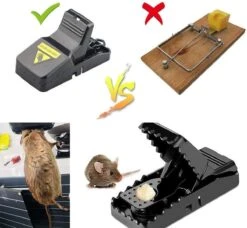 IGOODS Diervriendelijke Muizenval - Rattenval Voor Ongedierte - Muizenval Herbruikbaar - Voor Binnen En Buiten - Muizenklem - Mouse Trap - 6 STUKS -Tuinwerk Verkoop 1200x1106