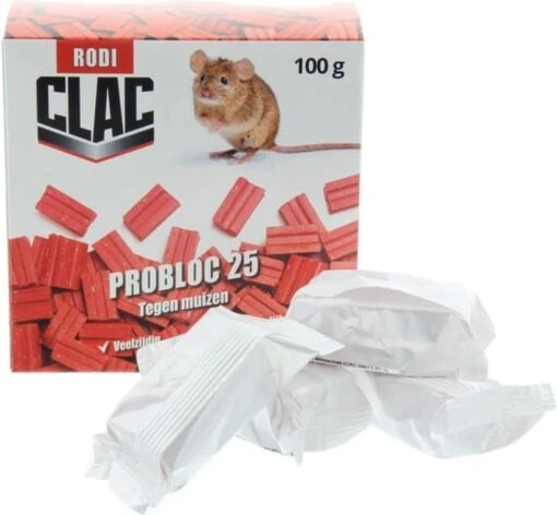 Muizengif CLAC PROBLOC-25 TEGEN MUIZEN 4X25G (beste Keus) -Tuinwerk Verkoop 1200x1111 8