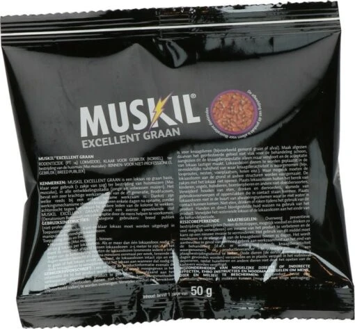 Muskil Excellent Graan Muis Sachet - Vergif Ter Bestrijding Van Muizen Binnenshuis Op Basis Van De Sterke Werkzame Stof Brodifacoum - Snel En Effectief - 50 Gram -Tuinwerk Verkoop 1200x1113 7