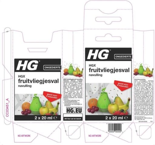 HGX Fruitvliegjesval Navulling - 2 X 20ml - Effectieve Bestrijdingsmiddel -Tuinwerk Verkoop 1200x1118 3