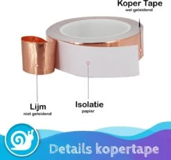 Summer Spark Kopertape Anti Slakken 10 Meter - Anti Slakken Tape - Kopertape Tegen Slakken - Slakkenval - Alternatief Op Slakkenkorrels -Tuinwerk Verkoop 1200x1120 6