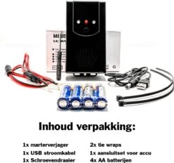 Sparckz Verjager® Marterverjager Auto 12V - Incl. Batterijen - Anti Ongedierte Outdoor & Indoor - Marters, Muizen, Steenmarter & Ratten Verjager -Tuinwerk Verkoop 1200x1128 3