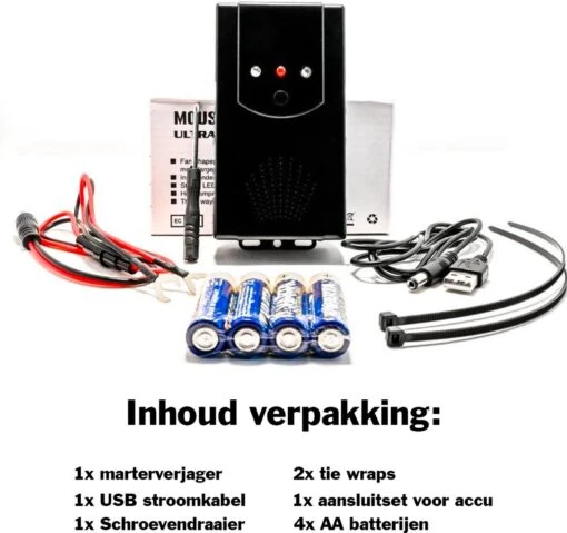 Sparckz Verjager® Marterverjager Auto 12V - Incl. Batterijen - Anti Ongedierte Outdoor & Indoor - Marters, Muizen, Steenmarter & Ratten Verjager -Tuinwerk Verkoop 1200x1128 3