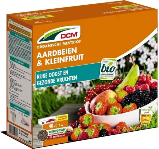 DCM Meststof Voor Aardbei En Klein Fruit - 3 Kg -Tuinwerk Verkoop 1200x1130 1