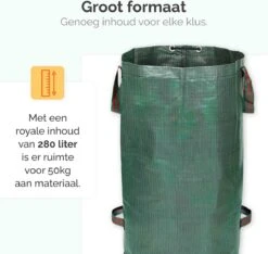 Goliving Tuinafvalzak - Set Van 2- Tuinafvalzakken Opvouwbaar - Tuinzak - Tuinafvalemmer - 2x 280 Liter - Groen -Tuinwerk Verkoop 1200x1136 1