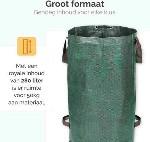 Goliving Tuinafvalzak - Set Van 2- Tuinafvalzakken Opvouwbaar - Tuinzak - Tuinafvalemmer - 2x 280 Liter - Groen -Tuinwerk Verkoop 1200x1136 1