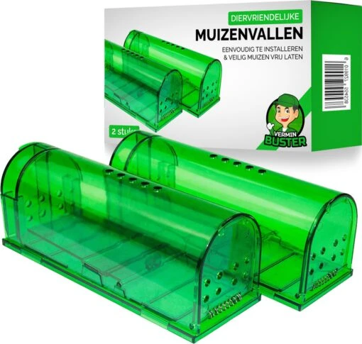 VerminBuster Diervriendelijke Muizenval - 2 Stuks - Levende Muizenval - Muizenverjager -Tuinwerk Verkoop 1200x1142 5