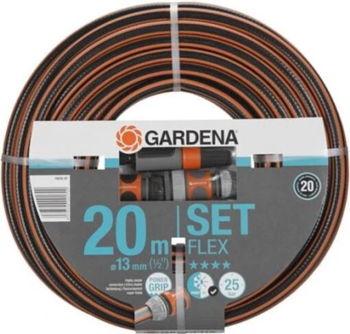 GARDENA - Comfort FLEX - 6-delige Tuinslangset Tuinslang - 20 Meter - 13 Mm -Tuinwerk Verkoop