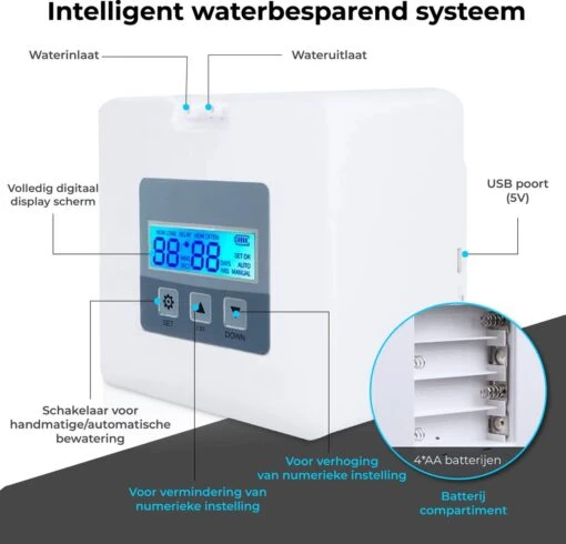 Automatisch Bewateringssysteem Voor Kamerplanten Met Pomp – Waterdruppelaar – Watergeefsysteem– Planten Watergever -Tuinwerk Verkoop