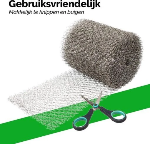 VerminBuster Muizengaas - 1m X 15cm - Rattengaas - RVS Weringsgaas - Stootvoegrooster Gaas -Tuinwerk Verkoop 1200x1152 7