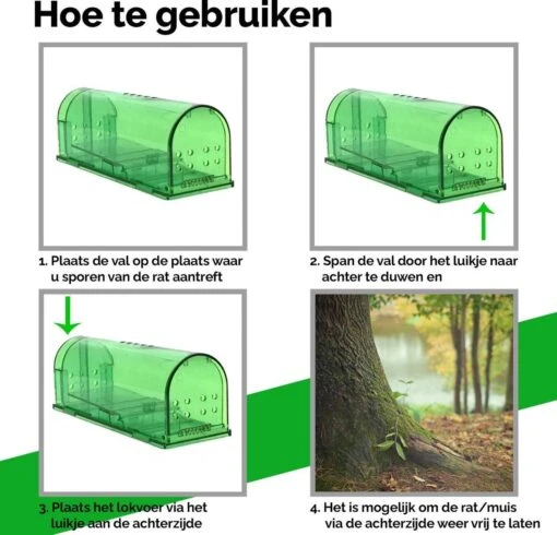 VerminBuster Diervriendelijke Muizenval - 2 Stuks - Levende Muizenval - Muizenverjager -Tuinwerk Verkoop 1200x1153 2