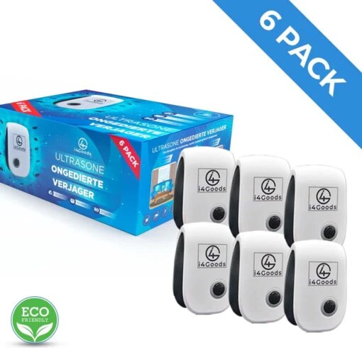 6-Pack I4Goods Ultrasone Ongedierte Verjager - Pest Reject - Muizenverjager - Vliegenverjager - Muggenstekker - Duurzaam & Veilig -Tuinwerk Verkoop 1200x1156 3