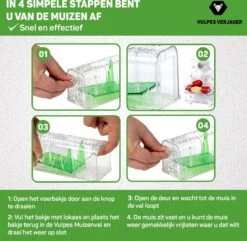 Vulpes Verjager® - Muizenval - Diervriendelijke Muizenvallen Voor Binnen & Buiten - 2 Stuks - Met Schoonmaakborstel - Muizenklem - 100% Pakkans -Tuinwerk Verkoop 1200x1170 8