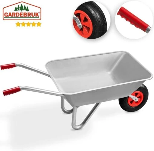 Gardebruk Kruiwagen 80 Liter – Belastbaarheid 100 Kg - Zilver -Tuinwerk Verkoop 1200x1177 4