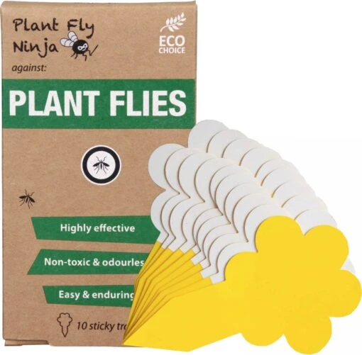 Plant Fly Ninja - Rouwvliegen En Plantvliegen - Insectenval Plakstrips - Planten - 1 Pack, 10 Stuks -Tuinwerk Verkoop 1200x1179 11