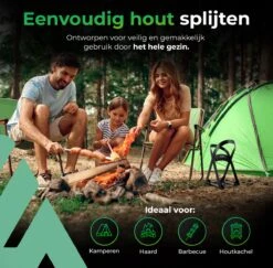 Lighted Lifestyle™| Houtklover Voor Aanmaakhout Incl. Kloofhamer - Houtsplijter - Houtkliever - Snel Haardhout - Gietijzer - Incl. Schroeven -Tuinwerk Verkoop 1200x1179 4