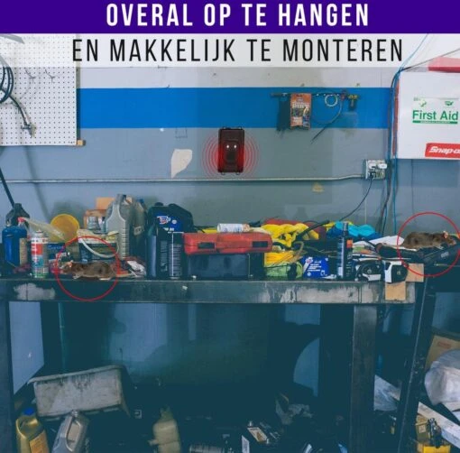 Xolby Marterverjager - Ongedierteverjager - Muizenverjager & Rattenverjager - Ultrasone & Flitsen - Werkt Op Autoaccu, Batterijen Of Netstroom - Voor Binnen, Buiten En Auto -Tuinwerk Verkoop 1200x1180 5