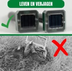 Jork - Mollenverjager - Mollenverjager Op Zonne Energie - Mollenbestrijding - Muizenverjager - Muizenval Diervriendelijke - 4 Stuks - Diervriendelijk - Zonne Energie - Waterdicht - V2 - 2023 Model -Tuinwerk Verkoop 1200x1181 10