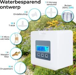 Automatisch Bewateringssysteem Voor Kamerplanten Met Pomp – Waterdruppelaar – Watergeefsysteem– Planten Watergever -Tuinwerk Verkoop 1200x1186 1