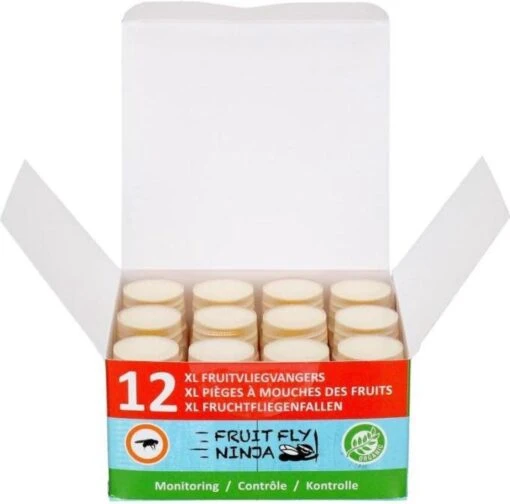 Super Ninja - Fruit Fly Ninja® - Fruitvliegjes Vanger - 100% Natuurlijk En Milieu Verantwoordelijk - 12 Pack -Tuinwerk Verkoop 1200x1187 13