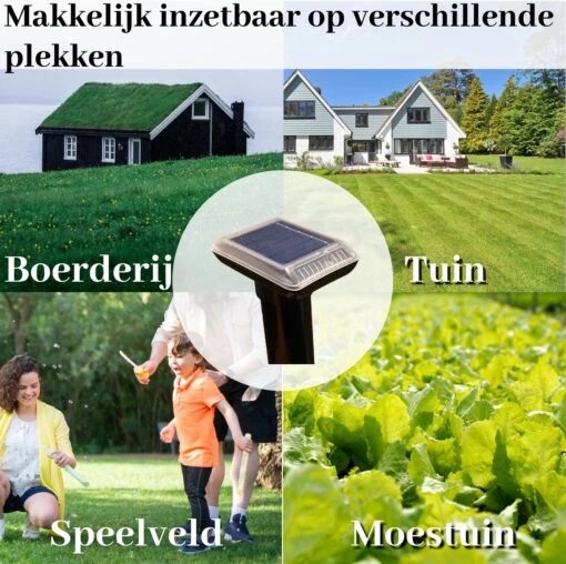 Sedeve Mollenverjager Op Zonne Energie –Mollenverjager – Muizenverjager – Ultrasone-verjager – Bereik Van 150 M2 - Set Van 2 Stuks -Tuinwerk Verkoop 1200x1195 14